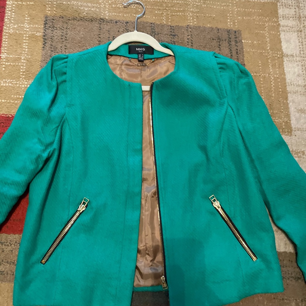Beautiful Green lined jacket! Never worn!